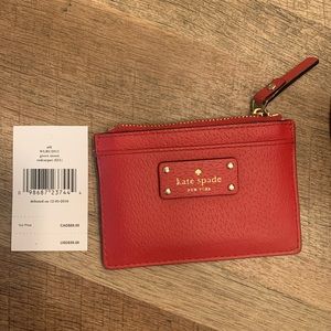 Red Kate Spade Card Wallet